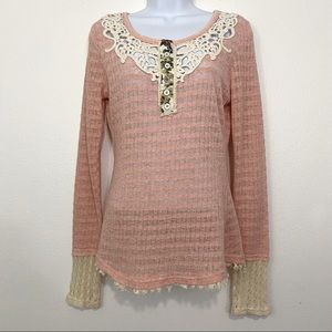 Miss Me. Ladies Size Small Peach Colored Top